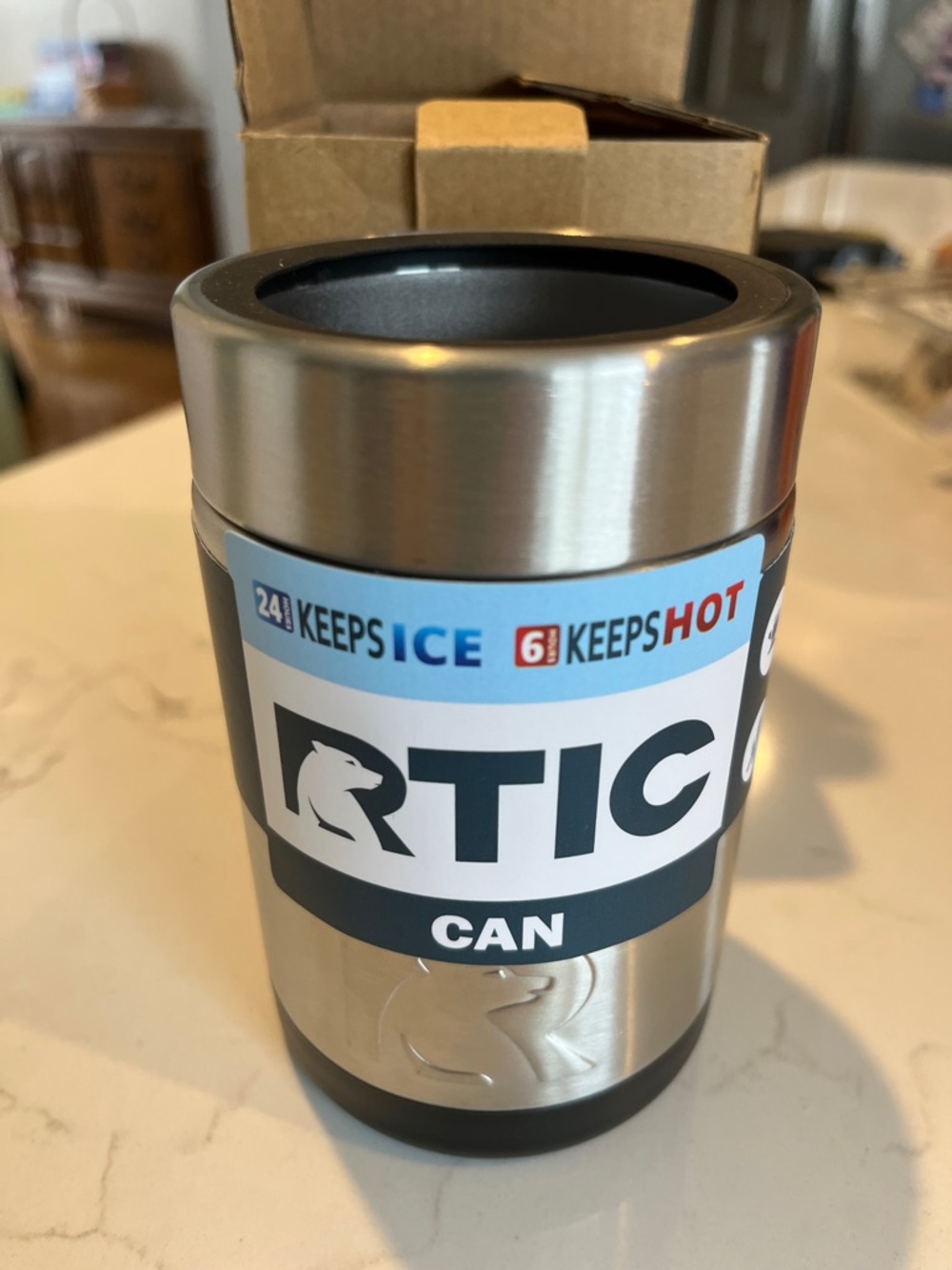 RTIC Stainless Steel Can Cooler - Silver